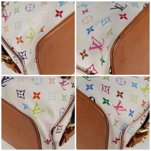LOUIS VUITTON Monogram Multicolor Petit Noe Bag White M42229 LV Auth BA4598 - Picture 14 of 16